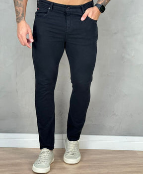 Calça Sarja Preto Masculina Slim Alexandre - Forum