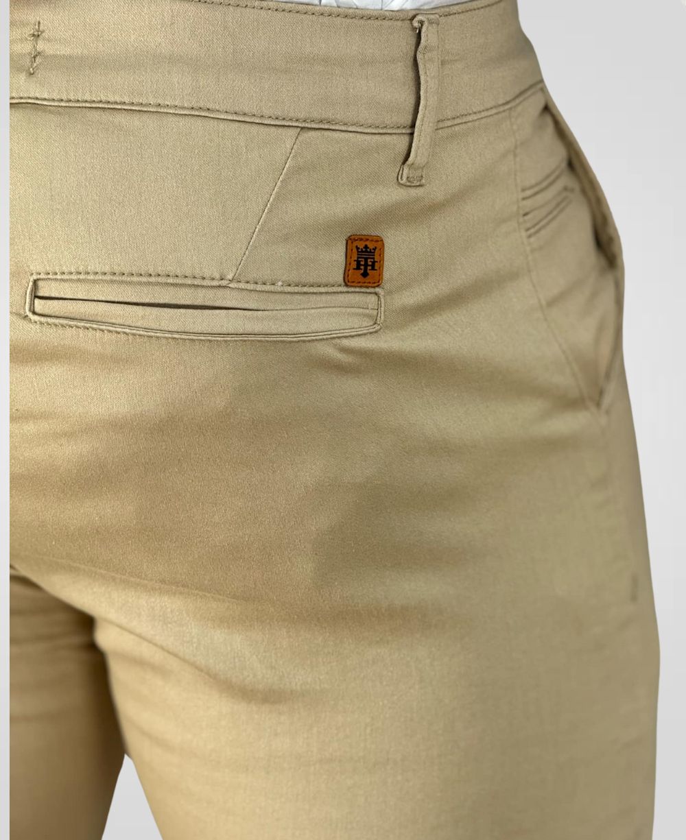 Calça Alfaiataria Areia Masculina Skinny - Truehero